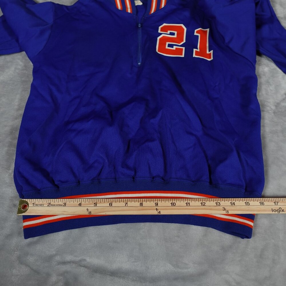 Vintage Bair Varsity 1/4 Zip Pullover Sweatshirt Mens XL (Fits M) Union Made 70s - Picture 9 of 10